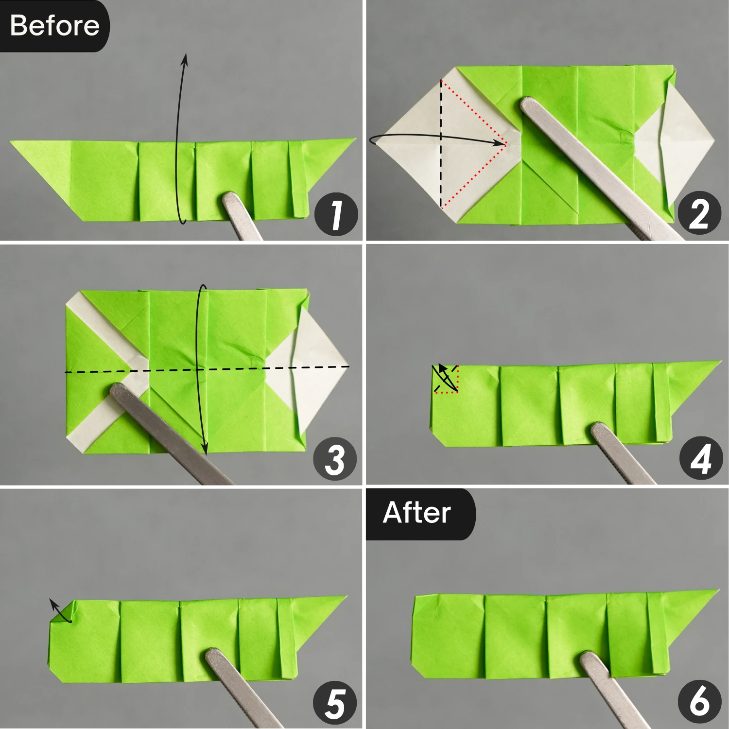 Origami Worm | Origamiok