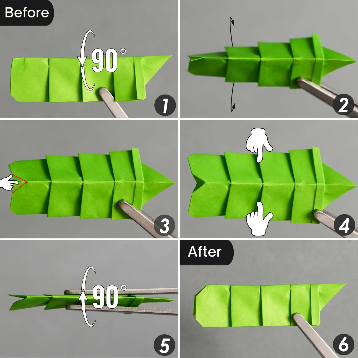 Origami Worm | Origamiok