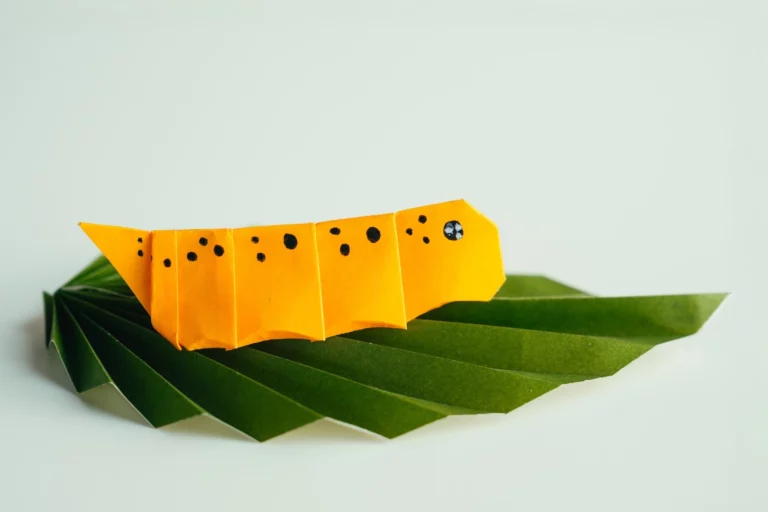 Origami Worm: Step by Step Instructions