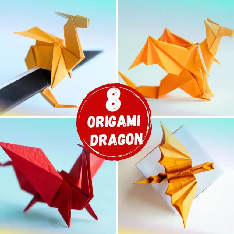 8 Origami Dragons Step-by-Step Instructions